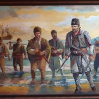 Огромна картина на Капитан Петко Войвода!, снимка 1 - Картини - 38080183