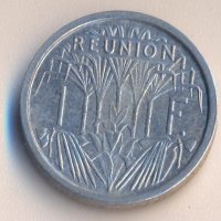 Остров Реюнион 1 франк 1948 година, снимка 1 - Нумизматика и бонистика - 28511823