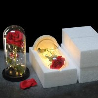 Светеща вечна роза в стъкленица, снимка 3 - Романтични подаръци - 39323990