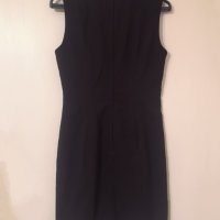 Нова - 45% черна офис рокля H&M с подплата 36-38 S M размер, снимка 2 - Рокли - 37750758