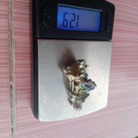 Сребърна висулка с бисмут, снимка 3 - Колиета, медальони, синджири - 33195046