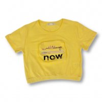 Тийн къса тениска NK, снимка 1 - Детски тениски и потници - 32699381