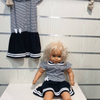 Нова детска рокля с якичка, копченца и малка панделка от 6 месеца до 5 години, снимка 7 - Детски рокли и поли - 28491283