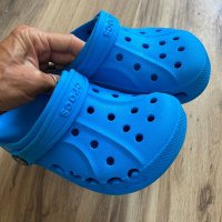 Оригинални светло сини чехли Crocs ! 33-34 н, снимка 4 - Детски сандали и чехли - 40613137