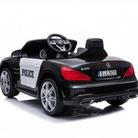Акумулаторна кола Licensed Mercedes Benz SL500 Police Black, снимка 4 - Детски велосипеди, триколки и коли - 37661609