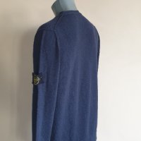 Stone Island Cotton Knit V - Neck Mens Size L ОРИГИНАЛ! Мъжки памучен Пуловер!, снимка 4 - Пуловери - 43477958
