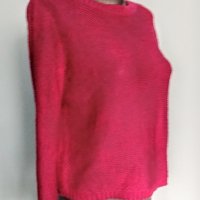 Розов памучен пуловер "Divided" by H&M / голям размер , снимка 1 - Блузи с дълъг ръкав и пуловери - 16010660