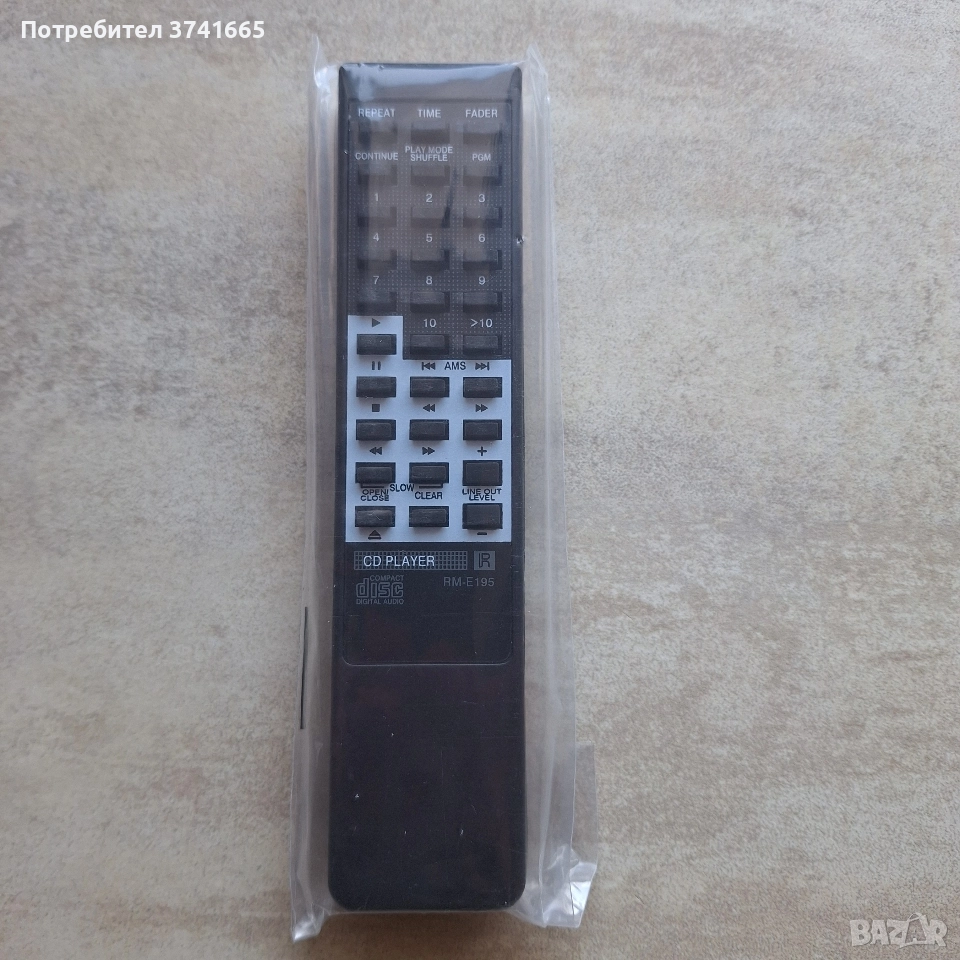 Дистанционно за CD Player SONY RM-E195, снимка 1
