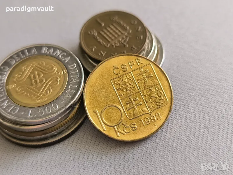 Монета - Чехия - 10 крони (Милан Щефаник) | 1993г., снимка 1