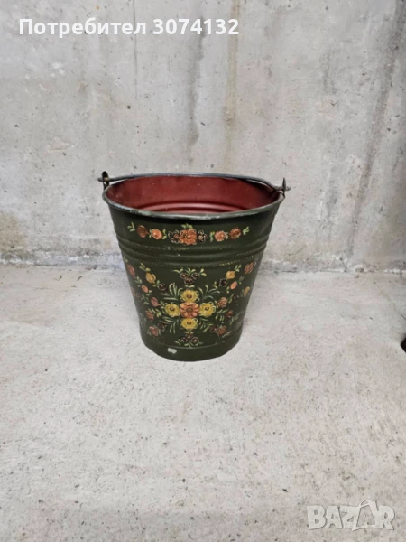 Ръчно рисувана ретро кофа, снимка 1