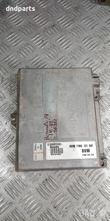 Компютър Renault 19 1.4i 1991г. S100813101 7700731801 , снимка 1