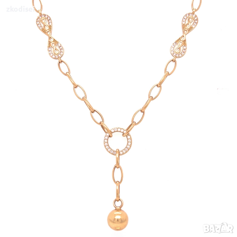 Златно колие 12,03гр. 50,0см. 14кр. проба:585 модел:16914-1, снимка 1