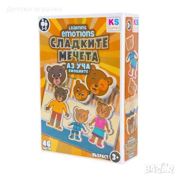 Образователна игра Сладките мечета - Аз уча емоциите, 3+, снимка 1