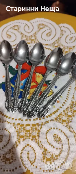 Ретро  Винтидж стари немски прибори старинни немски прибори хранене чай чаени лъжички лъжици , снимка 1