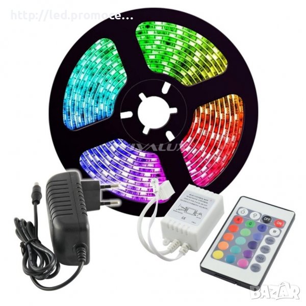  LED RGB цветна диодна лента за украса 3528, снимка 1