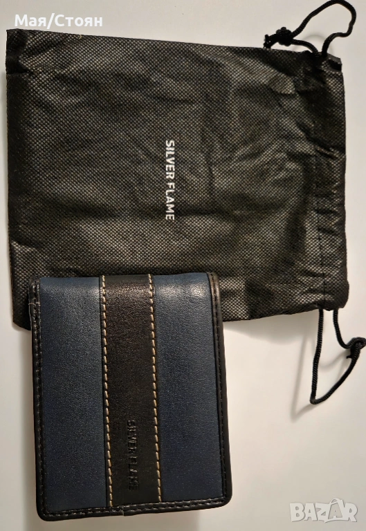 Мъжки портфейл Silver Flame, снимка 1