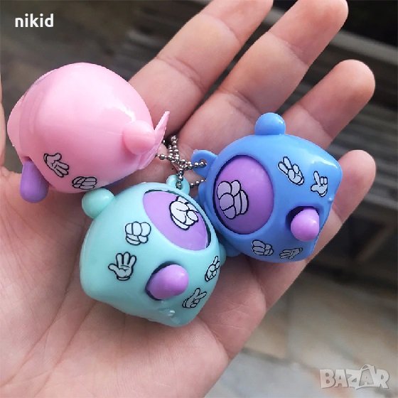 Камък ножица листо устройство мини играчка Мора ключодържтел за игра, снимка 1