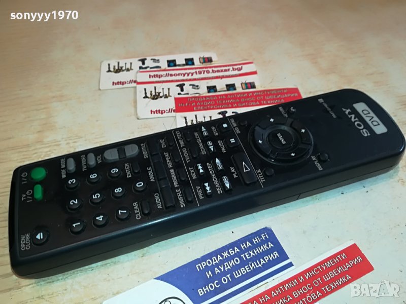 SONY RMT-D116P DVD REMOTE CONTROL-ВНОС SWISS 2604231747, снимка 1