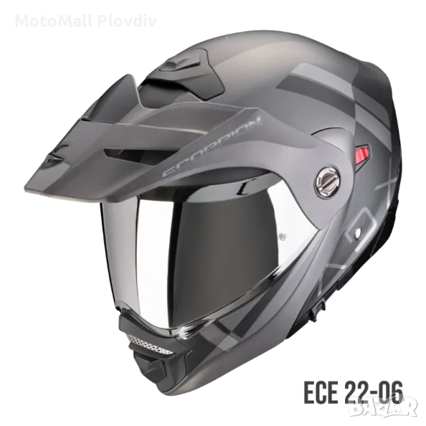SCORPION ADX-2 GALANE Matt Black-Silver ТУРИСТ ПРОМО ADVANTURE , снимка 1