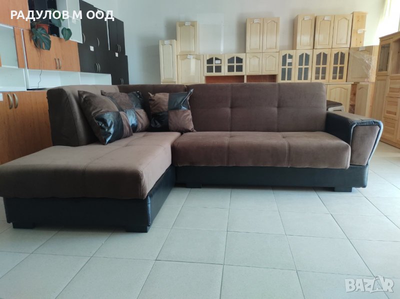 Холов Ъгъл Мини Атлантик в шоколадов цвят с размери 170/260 см., снимка 1