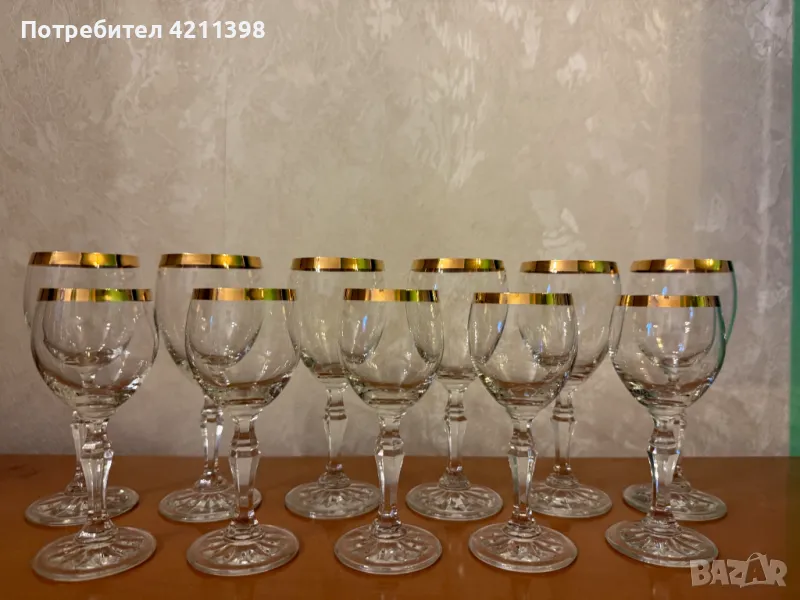 Ретро стъклени чаши, снимка 1