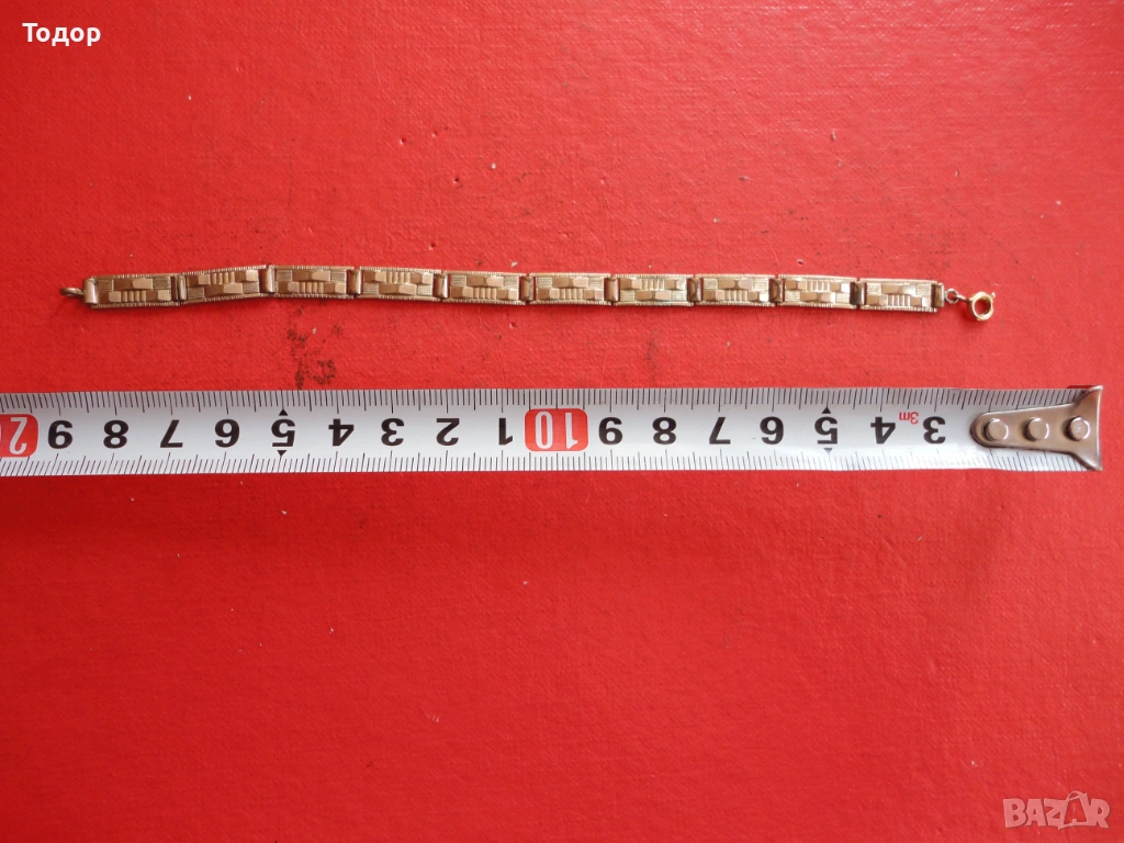 Позлатена гривна Amerik FBM , снимка 1