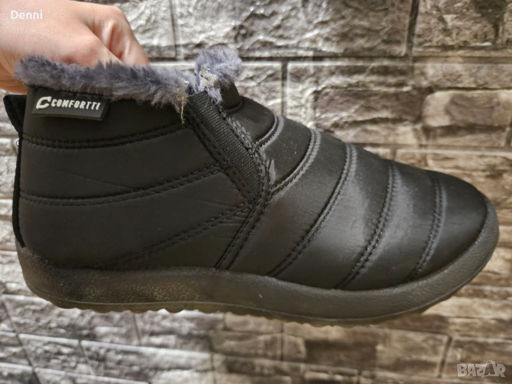 Универсални Термо Обувки | Дамски Зимни Черни Боти, снимка 1