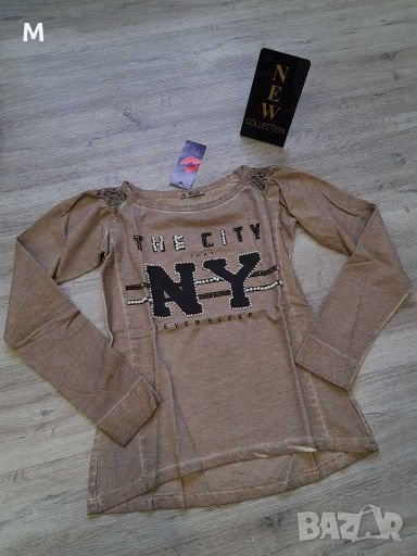 Нова блуза New York с камъни и перли на намаление, снимка 1