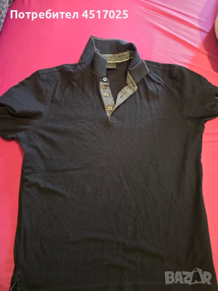 Мъжка черна тениска bugatti, снимка 1
