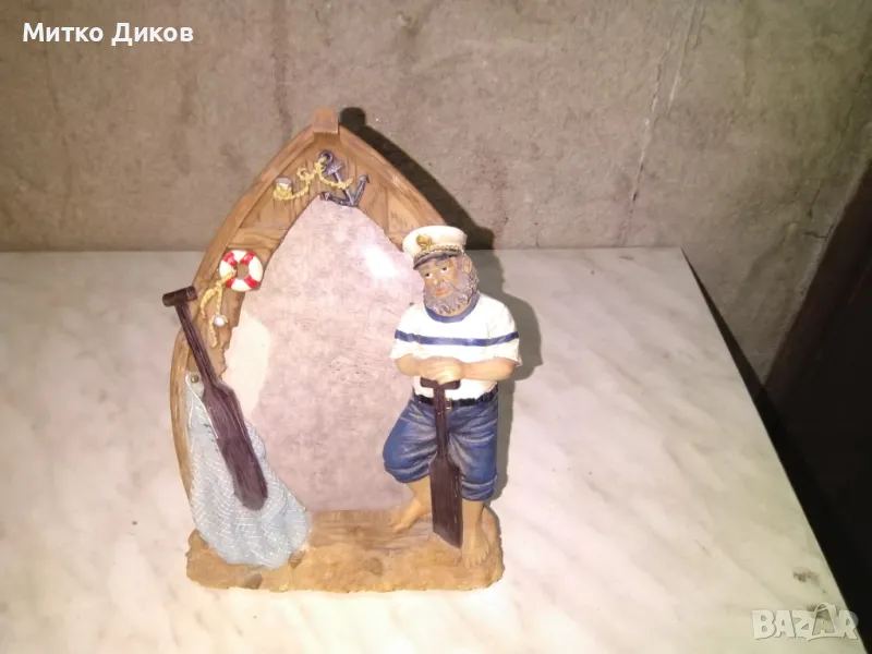 Рамка за снимка моряк капитан 20х16см отлична, снимка 1