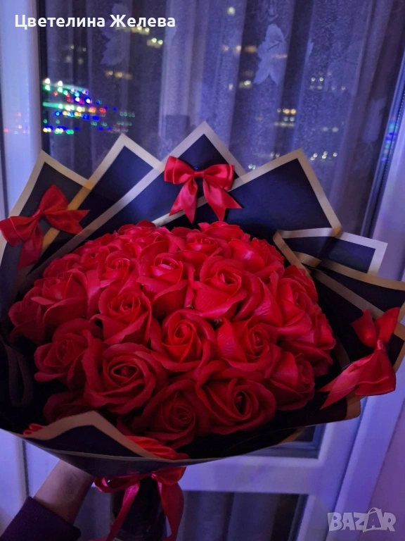 Ръчно изработен букет , снимка 1