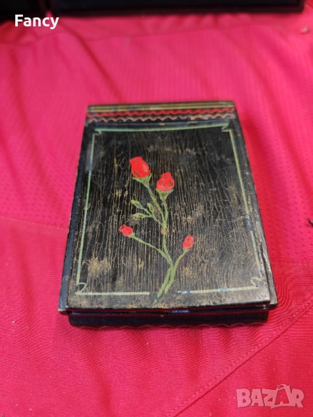 Стара дървена табакера , снимка 1