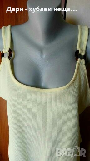 Еластично жълто боди, голям размер🍀💞L,XL🍀💞арт.2058, снимка 1