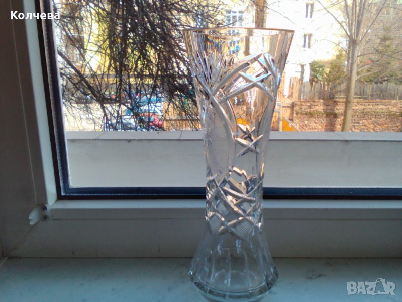 продавам стъклена ваза за 15 лв. , снимка 1