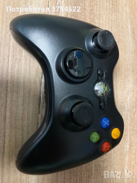 БЕЗЖИЧЕН ГЕЙМПАД - XBOX 360 WIRELESS CONTROLLER BLACK Оригинален , снимка 1