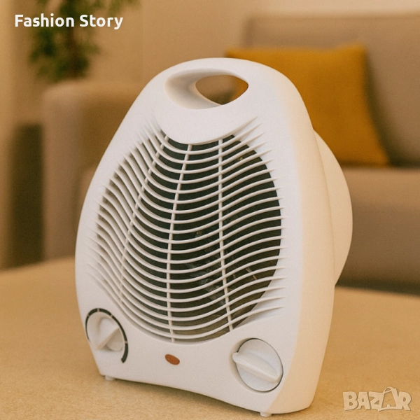 Отоплителна вентилаторна печка Rosberg R51970G – 2000W, бял/червен, снимка 1