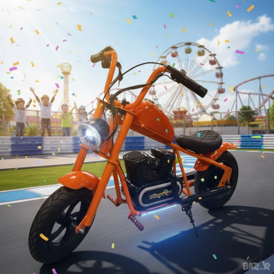 Електрически мини скутер C12B Harley baby, снимка 1