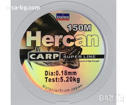Влакно за риболов DAIWA HERCAN – меко монофилно, кристално невидимо 🎣🟢, снимка 1