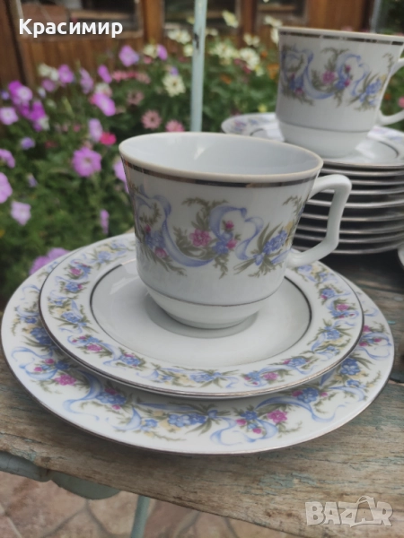 JlMenau ГДР. - двоен сет  Канта е сребрист. 10 лв./5,11€ за бр. Налични 6 бр. , снимка 1