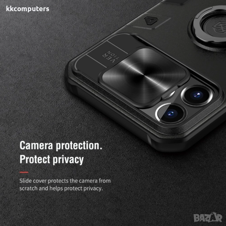 Apple iPhone 13 Pro Удароустойчив NILLKIN CamShield/ Ring Holder Калъф и Протектор, снимка 1