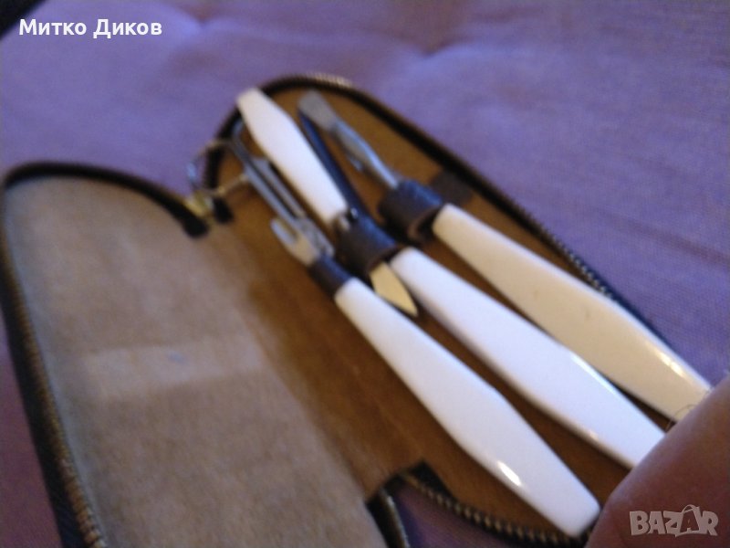 Комплект за маникюр с калъвче естествена кожа 7 части, снимка 1