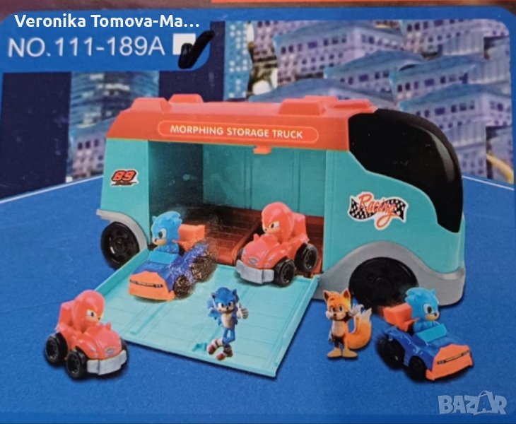 Камион на Соник с 2 героя, снимка 1