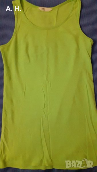  зелен памучен потник H&M, снимка 1