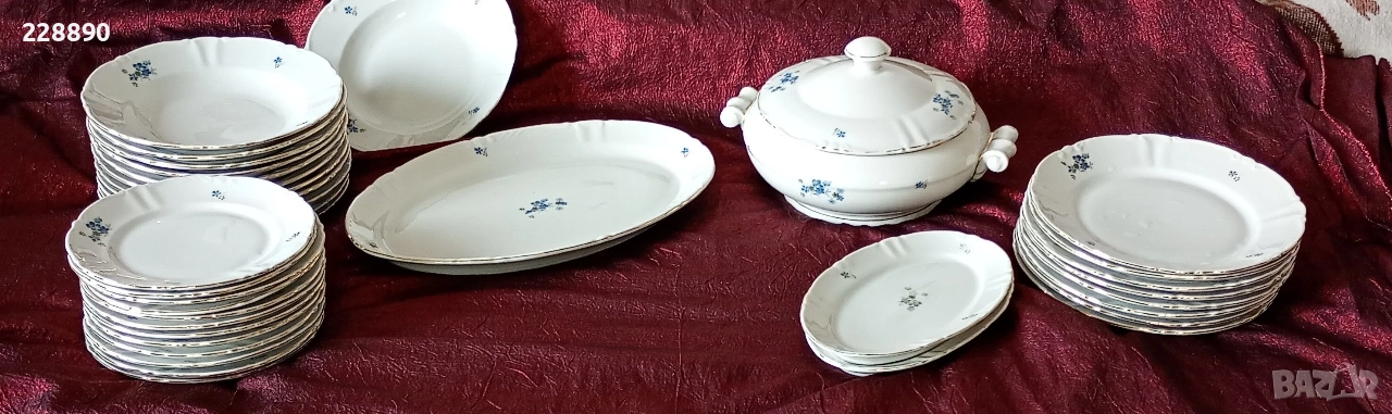 Български порцелан сервиз -35части, снимка 1