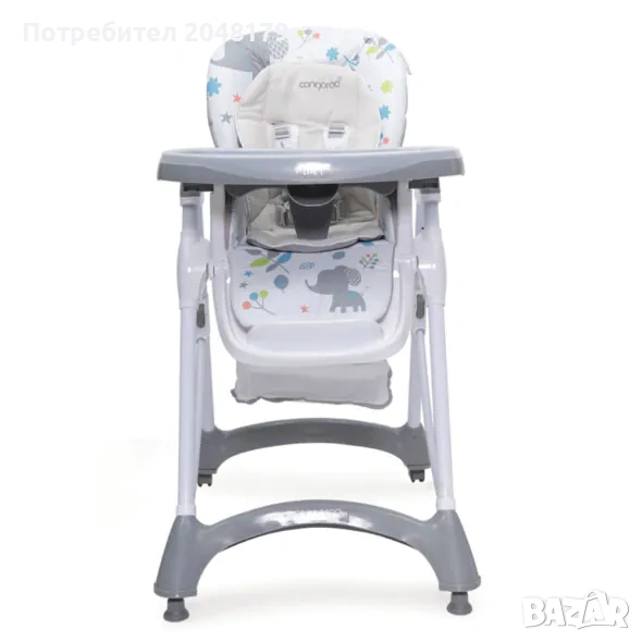 Cangaroo Стол за хранене Mint, сив, снимка 1