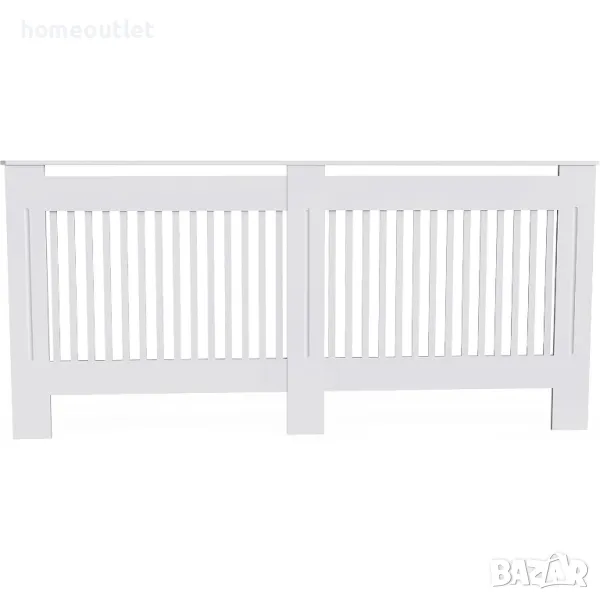 ПРОМОЦИЯ Параван за радиатор с голям размер в бяло UNHO XJJ676-B-XL, снимка 1