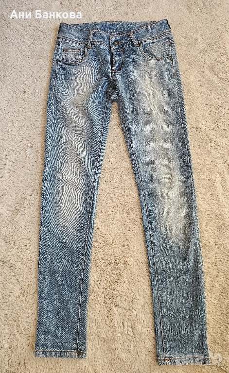 Дънки дамски, С-М, светли, снимка 1