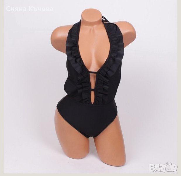 Ново! Дамски бански с къдрици, снимка 1