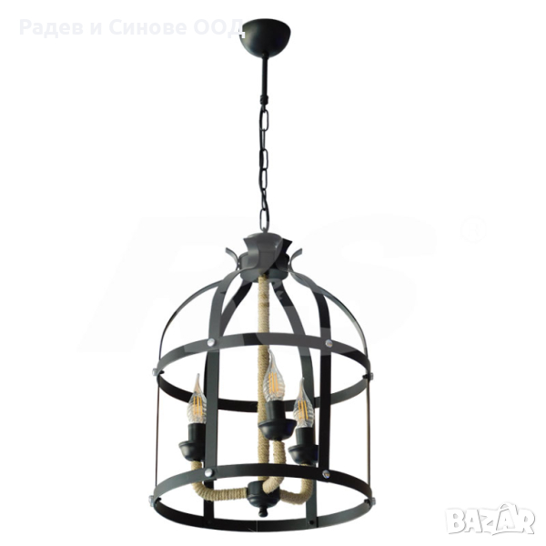 Полилей OKTAY 2259 BK 3XE14 (312259), снимка 1