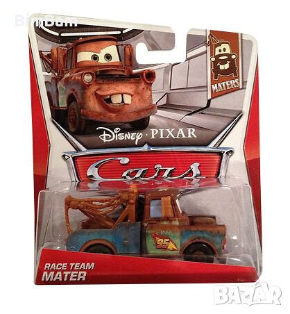  Количка Cars Race Team Mater / Disney / Pixar, снимка 1